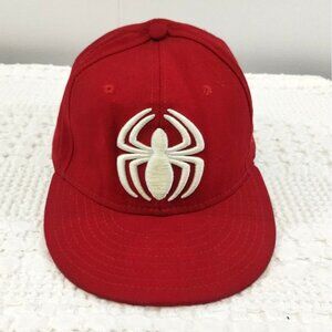 New Era Marvel Spiderman Men's Red Cap/Fitted Hat Sz7.5 SKU3394